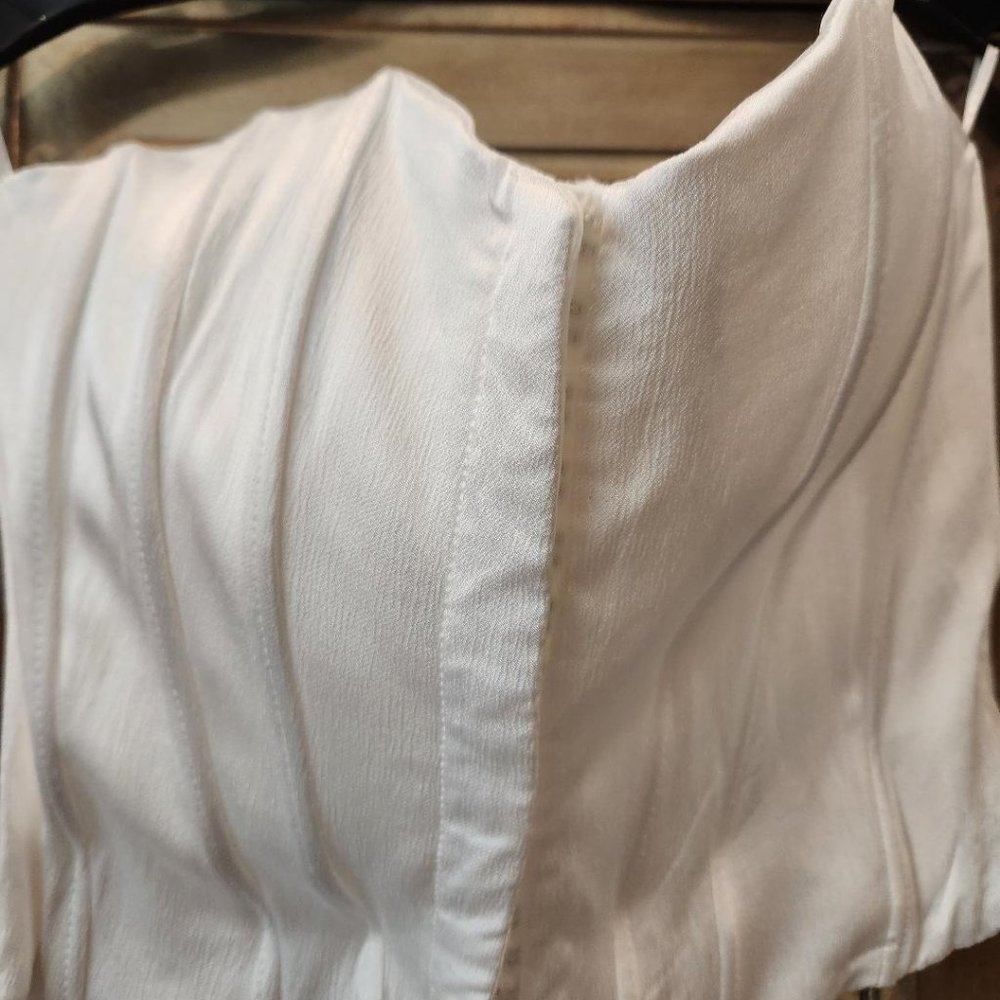 White Satin Corset